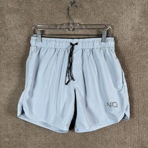 NFQ Shorts Mens Medium Blue Athletic 5" Inseam Lined Running Gym Training